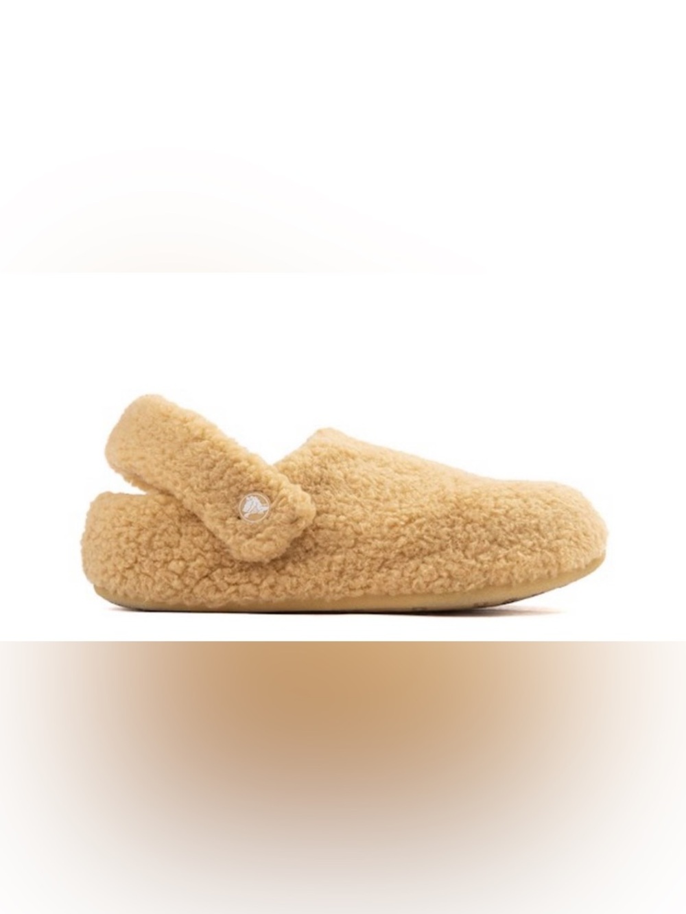 NWT Tan Crocs Classic Cozzzy Lined Slip-On Slippers Vegan Men’s 7 Women’s 9